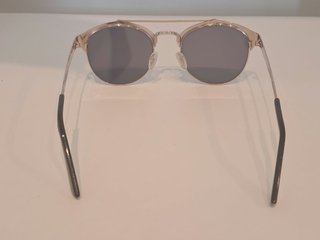 Occhiali da sole donna tondi dorati UV400
