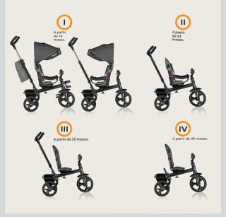 Lionelo HAARI 4en1 Triciclo Evolutivo Reversible