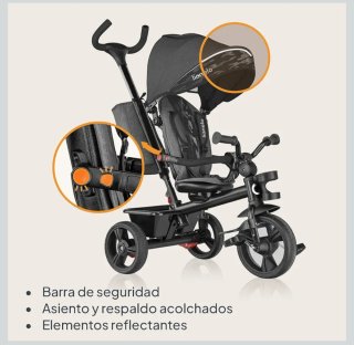 Lionelo HAARI 4en1 Triciclo Evolutivo Reversible