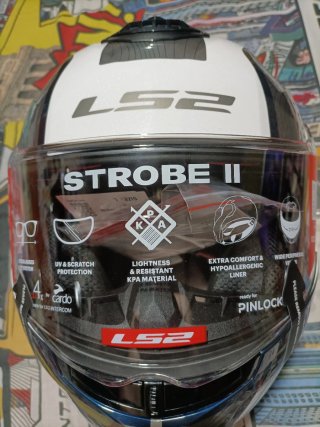 Casco Modular LS2 Strobe II Blanco