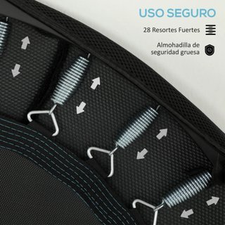 Trampolín Fitness Ø102 cm Cama Elástica