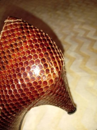 Zapatos piel serpiente mujer