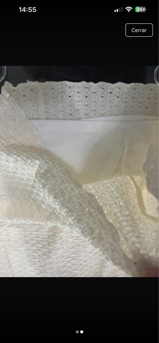 Conjunto Top y Falda Blanco Talla M