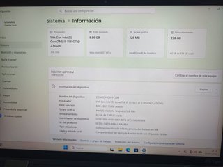 Portátil Lenovo X13 Yoga G2 TÁCTIL i5 11a 8Gb RAM