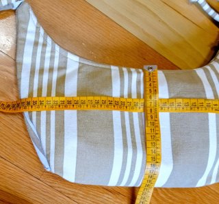 Bolso bandolera de loneta a rayas
