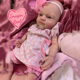 Muñeca reborn bebé silicona flexible