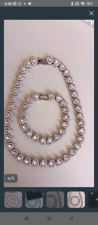 Inspiración Pandora Corazón Rosa y Plata
