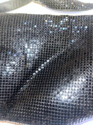 Bolso Malla Metálica Negro Y2K