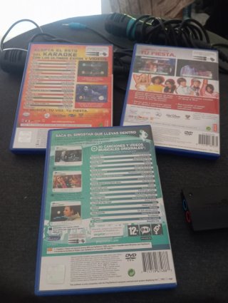 🇪🇦🇬🇧🇨🇵 Juegos y micrófonos  SingStar  ps2