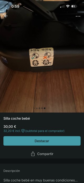 Silla coche bebé Casual Play