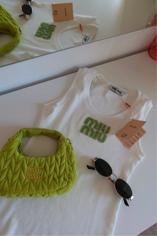 Camiseta MM Blanca Verde S/M