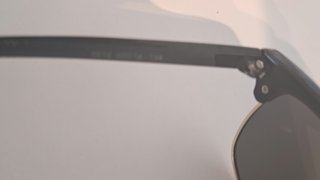 Occhiali da sole Clubmaster neri e oro
