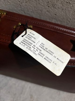 Maletín Piel De Cerdo Corte Inglés Marrón