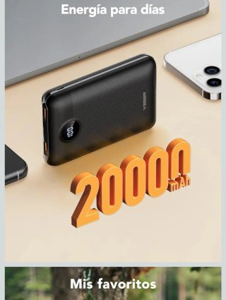 Cargador Portátil VEGER 20000mAh