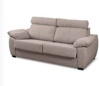 Sofá Cama Beige Tela