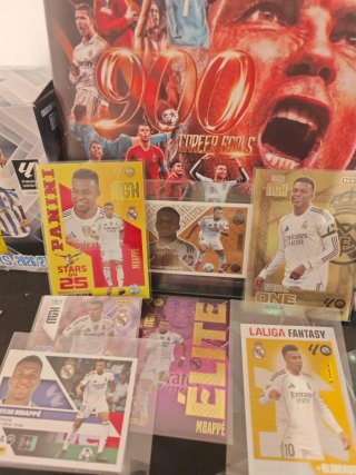 Lote Tarjetas Panini Mbappé Real Madrid