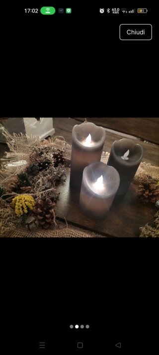 Centro tavola decorativo senza  candele