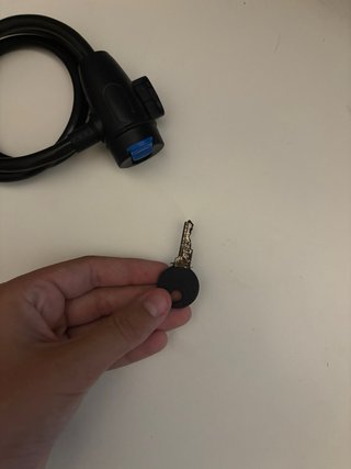 Candado de cable para bicicleta con llave