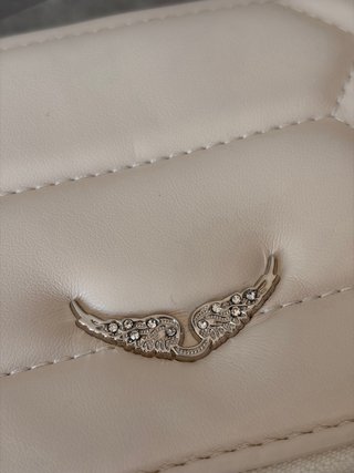 Bolso Zadig & Voltaire Beige/Plata Acolchado
