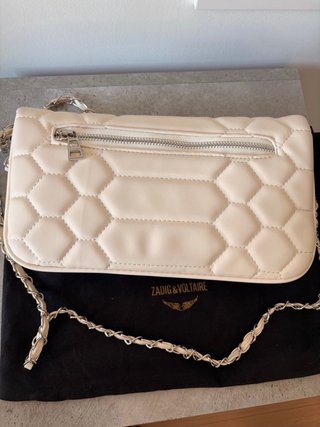 Bolso Zadig & Voltaire Beige/Plata Acolchado