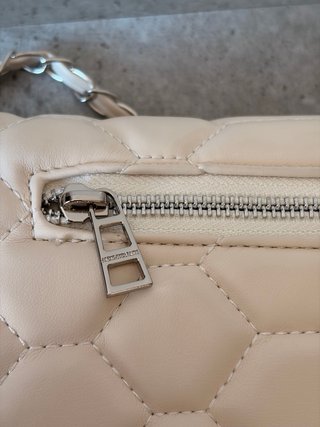 Bolso Zadig & Voltaire Beige/Plata Acolchado