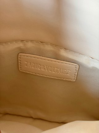 Bolso Zadig & Voltaire Beige/Plata Acolchado