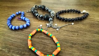 Set 4 Braccialetti Perline