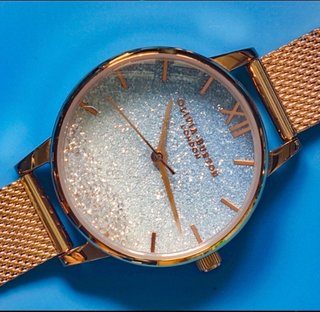 Reloj Olivia Burton Mujer Azul y Dorado