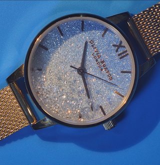Reloj Olivia Burton Mujer Azul y Dorado