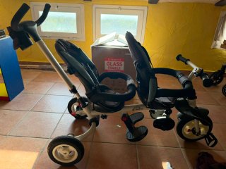 Bicicleta gemelar para dos niños