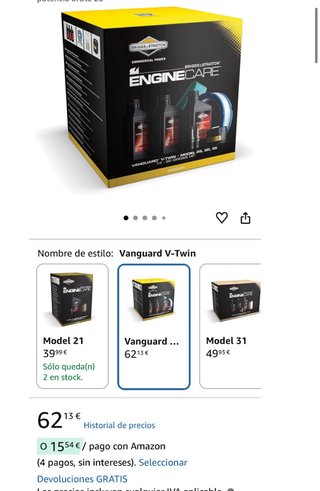 Kit Mantenimiento Briggs & Stratton EngineCare