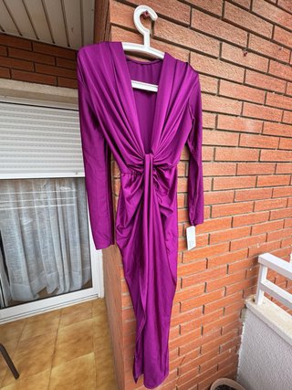 Vestido Feversave Aria púrpura talla única