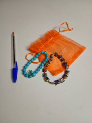 2 Pulseras Multicolor y Turquesa