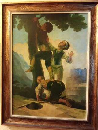 Precioso cuadro niños jugando