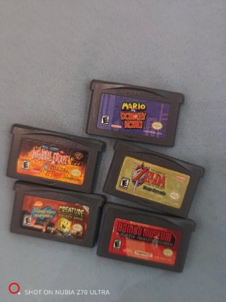 Juegos Game Boy Advance (GBA) - Lote 5 Cartuchos