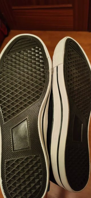 Zapatillas de lona Tex negras y blancas