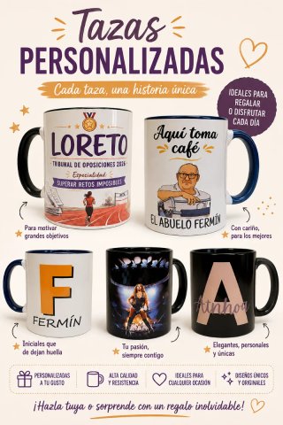Tazas personalizadas: Regalo único