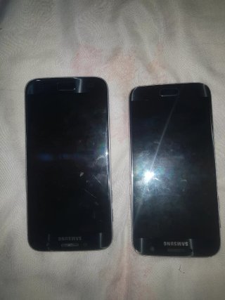 2 Samsung Galaxy S7 32GB Negro piezas o reparar