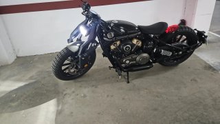 Moto Cruiser Negra  Nueva