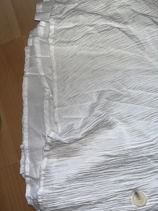 Falda Zara Bambula Blanca Talla S