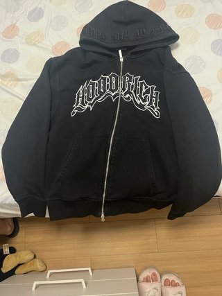 Sudadera Hoodrich Negra con Cremallera