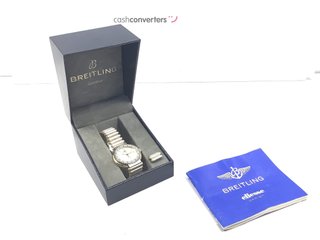 reloj pulsera premium unisex breitling elesse damen uhr 81170 30mm stahl/gold top zustand vintage br260