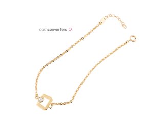 pulsera oro 18k con piedra con circonita