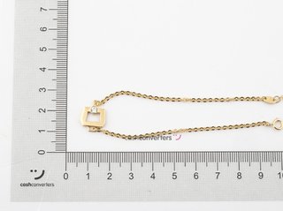 pulsera oro 18k con piedra con circonita