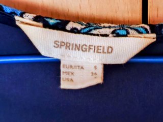 Vestido Springfield Étnico Azul