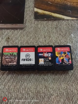 4 Juegos Nintendo Switch: Minecraft, FIFA 20, DBZ,