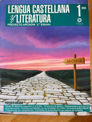Lengua castellana y literatura, 1 BACH.