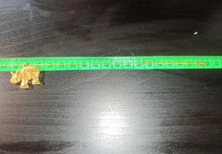 Collar Acero Dorado Elefante 51cm