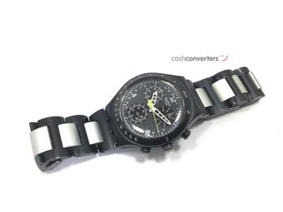 reloj pulsera caballero swatch swiss irony chronograph