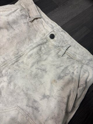 Zara Cargo Shorts Beige/Gris Desgastado